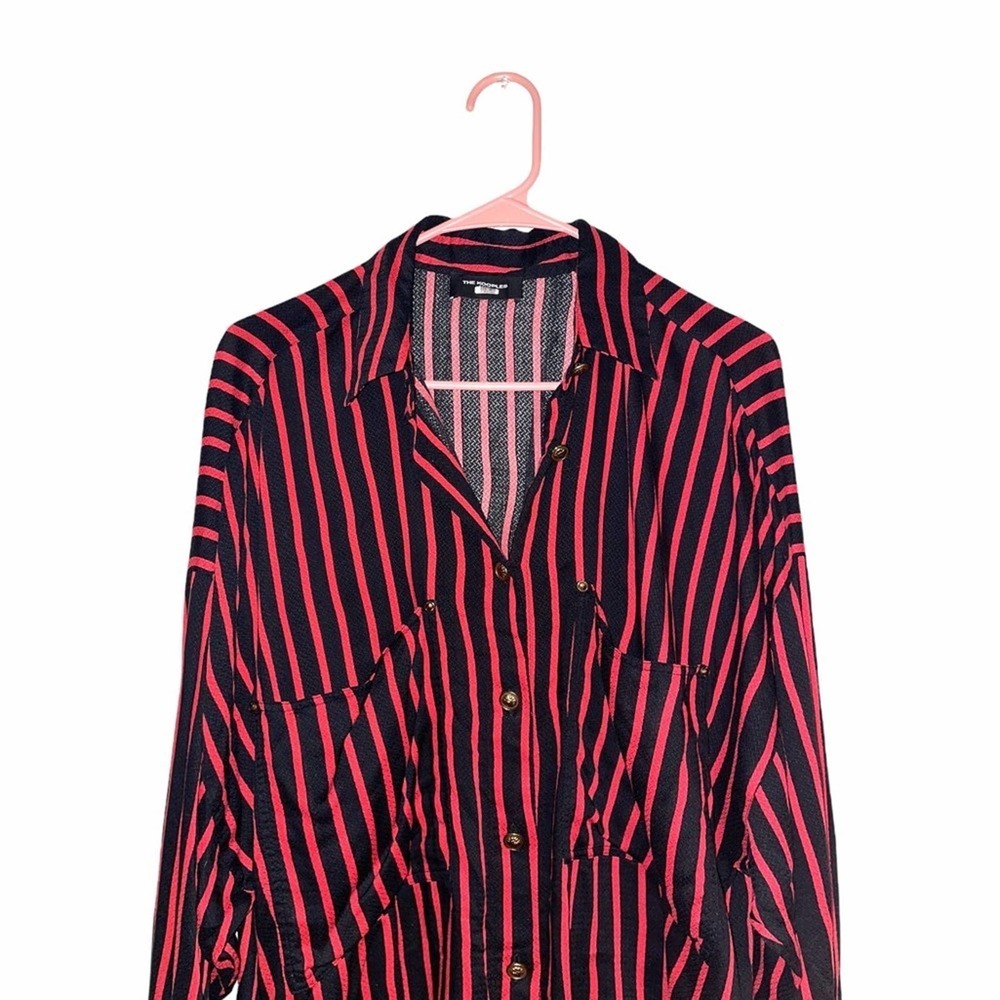 The Kooples Oversize Stripe Shirt Size 2 - Picture 6 of 9
